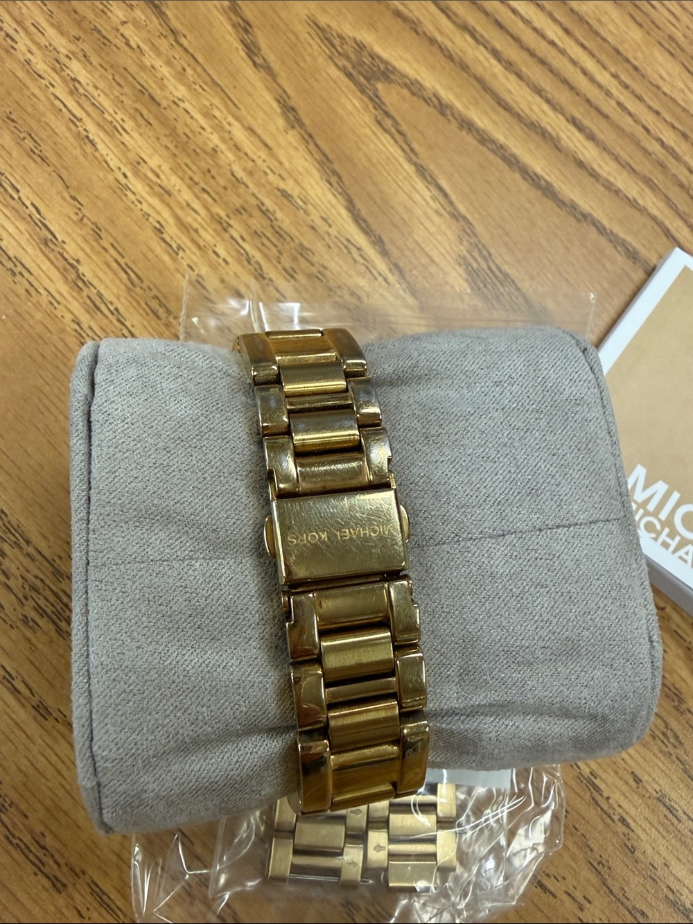 Michael Kors MK6434 Gold Tone Chronograph Watch Date Dial Bracelet Watch - Picture 10 of 12